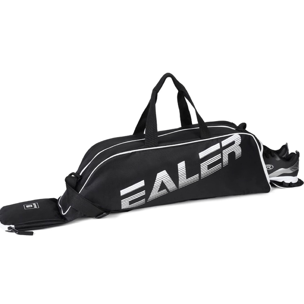 NWT Ealer Large Black Baseball Tote Bag